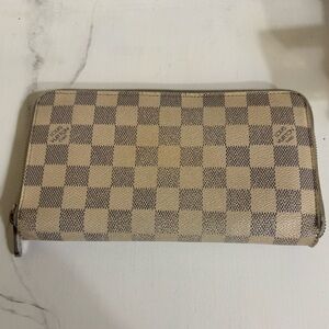 Louis Vuitton Damier Azure Travel Organizer Long Checkered Wallet Preloved